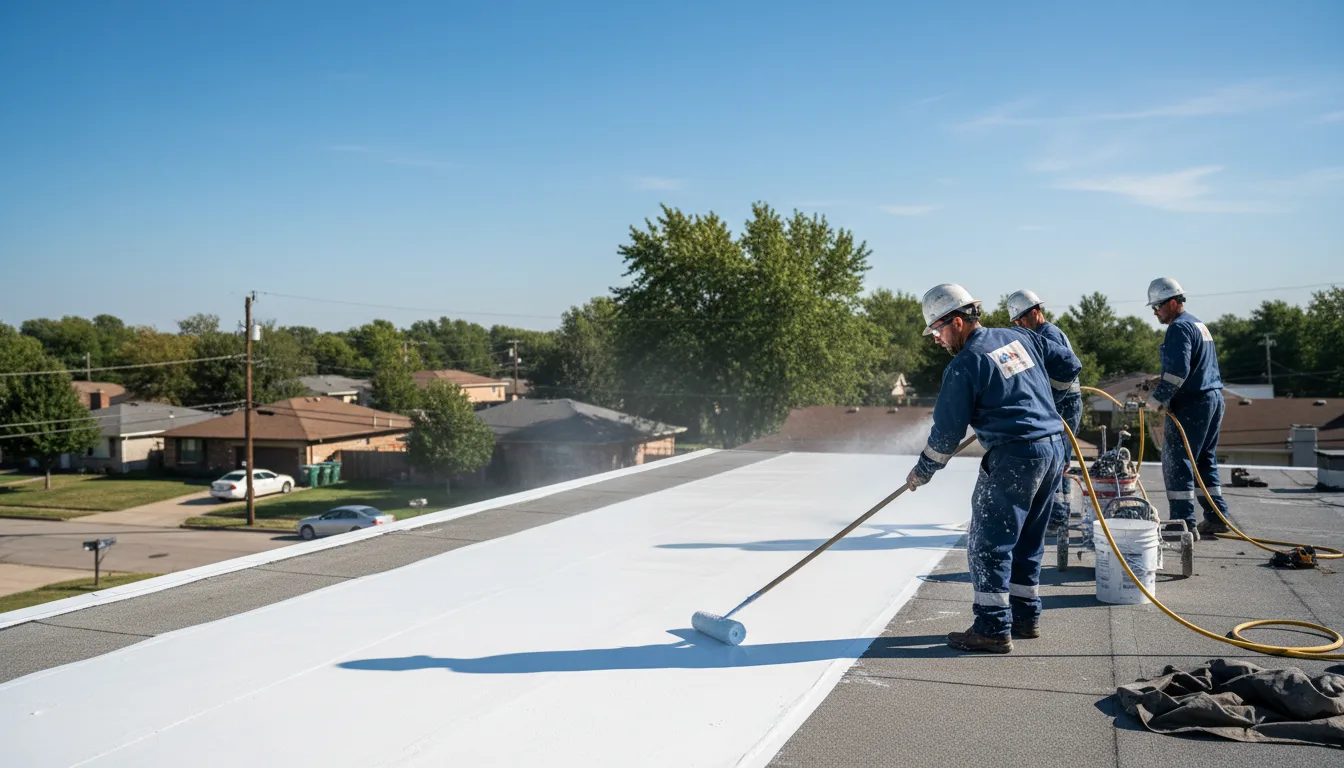 Commercial roof coating in Riverside, MO near me